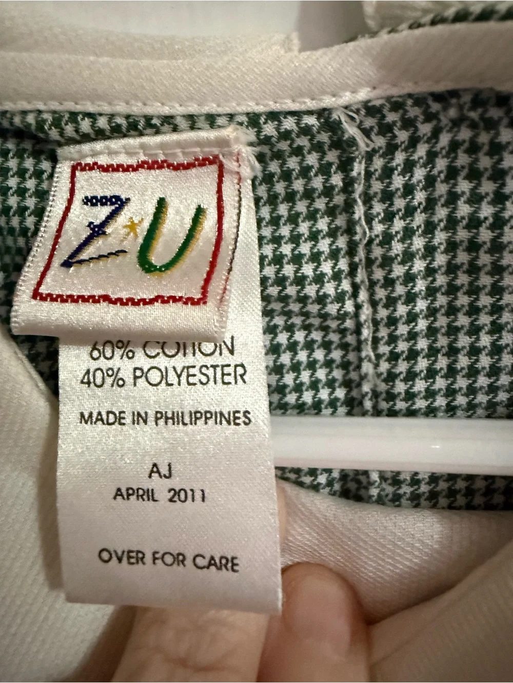 Zu Gingham Candy Cane Romper